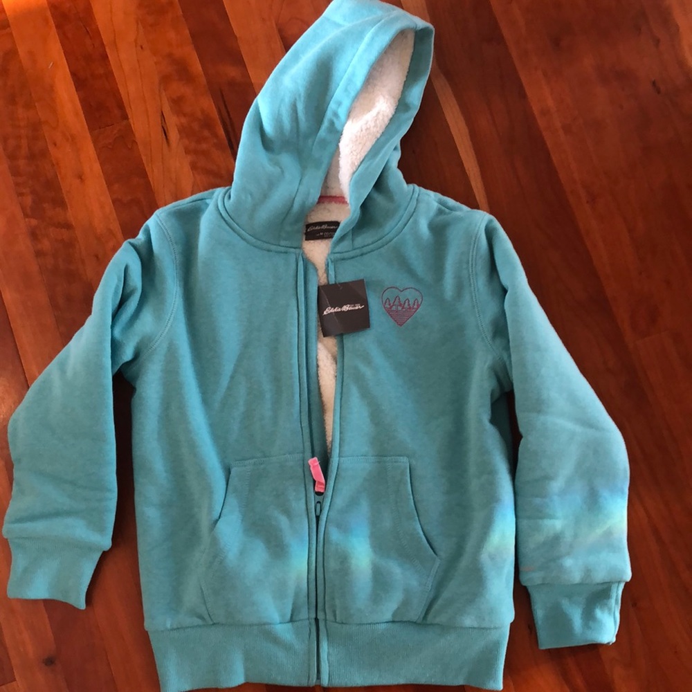 Eddie Bauer sherpa-lined hoodie